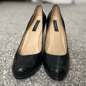 Ann Taylor snakeskin heels